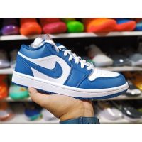 2023 Hot Sale Original✅ NK* A J 1 Low Mens Fashion Basketball Shoes BlueWhite Casual Sports Shoes [Free Shipping] {Limited Time Offer}