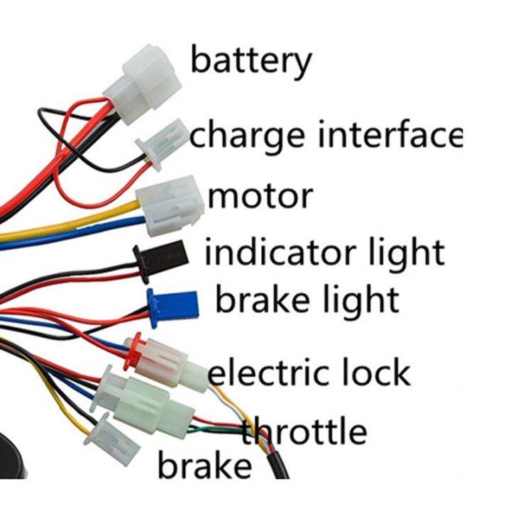 electric-bicycle-accessories-36v-500w-controller-and-throttle-screw-grip-motor-controller-for-electric-bicycle-e-bike