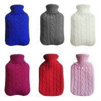 2L Hot Water Bottle Solid Winter Heat Preservation Thermos Soft Knitted Cover Removable And Washable Winter Hand Warmer Supplies