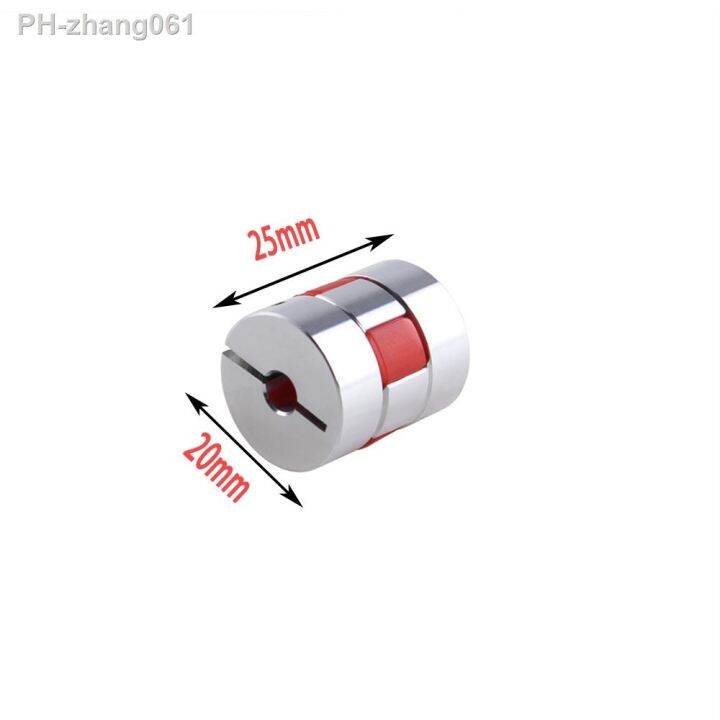 d20l25-coupler-3-4-5-6-8-10mm-aluminium-plum-jaw-spider-shaft-cnc-stepper-motor-coupling-flexible-coupler-for-3d-printer