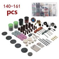 140-161 Pcs Electric Grinder Accessory Set Grinding Head Sandpaper RingResin Cutting Blade Brush EngravingCar tools