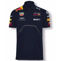 ♧♚ชุดเสื้อโปโล2022ชุดแข่งรถ F1สไตล์ใหม่เสื้อยืดแห้งเร็วเสื้อยืดทีมกระทิงแดงปกแขนสั้นเสื้อผ้าหน้าร้อนเสื้อผ้าสำหรับขี่มอเตอร์ไซค์