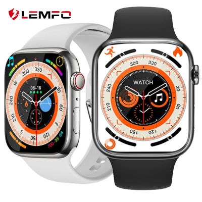 ZZOOI LEMFO Smart Watch Series 8 NFC Watch 8 Bluetooth Call Waterproof Smartwatch Men Women Wireless Charging HD Screen