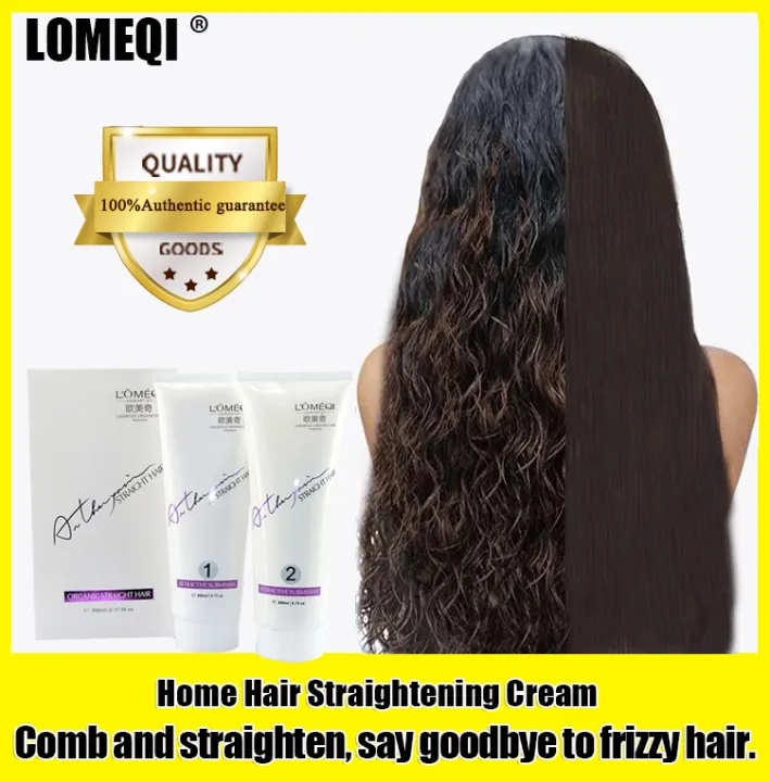 LOMEQI Hair Straightening Cream （two steps）260ml * 2 Say Goodbye to Curly  Hair and Dry