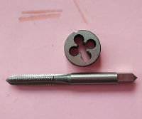 ล็อต 1pc HSS Machine 1 / 4-32 UNEF Plug Tap และ 1pc 1 / 4-32 UNEF Die Threading Tool