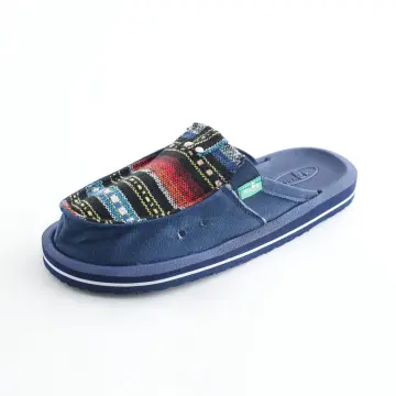 Casual tide drag summer Korean version sanuk men's canvas slippers