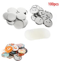 100Pcs DIY Blank ปุ่ม Badge Pin Maker ชิ้นส่วนวัสดุอุปกรณ์25-75มม. ปุ่ม Maker Badge Punch Press เครื่องทำ Part