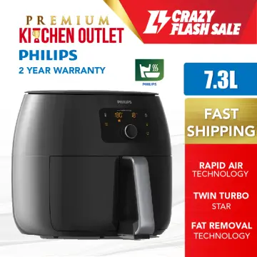 Philips Premium Airfryer XXL with Fat Removal and Rapid Air Technology  (Black)