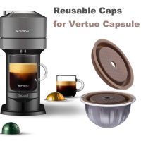 ฝาปิดแบบนำกลับมาใช้ใหม่และสามารถเติมได้เข้ากันได้กับแคปซูล Nespresso Vertuo และ Vertuoline แผ่นซิลิโคนดูดปิดภาชนะอาหารเกรดอาหารสำหรับ Vertuo Next