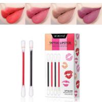 Cotton Swab Lip Gloss Disposable Tattoo Lipstick Kit Lip Tint Cream Pigment Lip High Quality Professional Makeup Cosmetics TSLM2