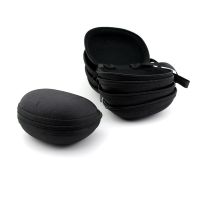 Folding Presbyopic Glasses Box EVA Data Box Convenient Hanging Rope Headphone Cable Storage Box Black Zipper Sunglasses Case