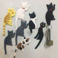 8pcs strong magnetic sticker decorative hook, door key hook, cat refrigerator magnet