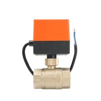 gogo Normal Electric Ball Valve DN15 DN20 DN25 Brass Motorized Ball Valve Switch type electric two-way valves Valves