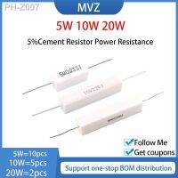 5W 10W 20W 5 Cement Resistor Power Resistance 0.1R 0.15 0.2 0.22 0.25 R 0.3 0.33 0.39 0.47Ohm 0.5 0.56 0.6 0.68 0.75 0.82 Ohm