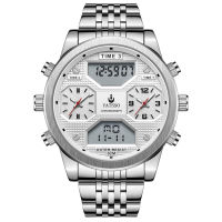 YATSSO Fashion Luxury Watches For Men Chronograph 5ATM Waterproof Sports Watches Stainless Steel celet Quartz Wrist Watch