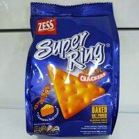 Super Ring Cheese Crackers Baked Not Fried แครกเกอร์อบ รสชีส น้ำหนัก 75 กรัม Exp.28/02/25