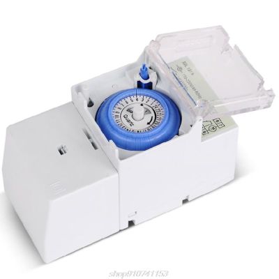 SUL181H Mechanical Timer Switch 220V 16A Din Rail Mount 24H 8 Settings ManualAuto Controller Time Relay N17 20 Dropshipping