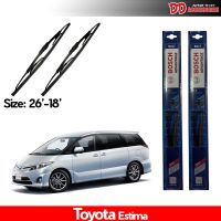 ที่ปัดน้ำฝน ใบปัดน้ำฝน ซิลิโคน ตรงรุ่น Toyota Estima ไซส์ 26-18  ยี่ห้อ BOSCH ของแท้ 100%