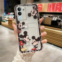 ปลอกอ่อนที่ใส่บัตรสำหรับ VIVO V29e V29 V29 Pro 5G 4G เคส Phone Case การ์ตูนคลาสสิกเคสโทรศัพท์เป็นคู่เลนส์ลดการตกหล่นฝาหลังโทรศัพท์