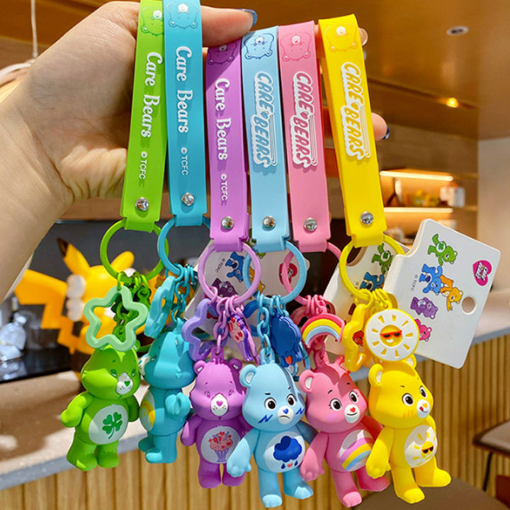 carebears-100-ตุ๊กตาแคร์แบร์พวงกุญแจ-น่ารัก-หมีแคร์แบร์-พวงกุญแจแคร์แบร์-พวงกุญแจแคร์แบร์ถูกๆ-พวงกุญแจแคร์แบร์แท้-ของขวัญ-cute-gift-key-chains