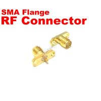 10 pcs  RF Coaxial 50 ohm SMA Female Rhombus 2 hole Flange  Connector Plug Electrical Connectors