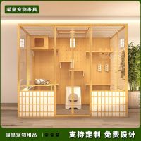 ✒ Cat villa household glass room ark custom large cat cage indoor s luxury panoramic foster