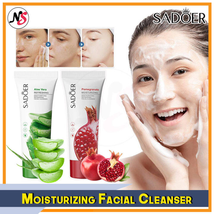 SADOER Refreshing FACIAL CLEANSER 100g Moisturizing Facial Cleanser ...