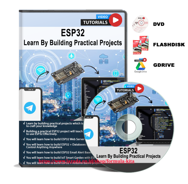 VIDEO TUTORIAL ESP32 LEARN BY BUILDING PRACTICAL PROJECTS | Lazada ...