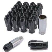 20 Pcs Wheel Lug Nuts Screw Racing Aluminium alloy Theft Prevention Wheel Bolts Wheel Studs M12x1.5/1.25 50MM for Most cars Nails  Screws Fasteners