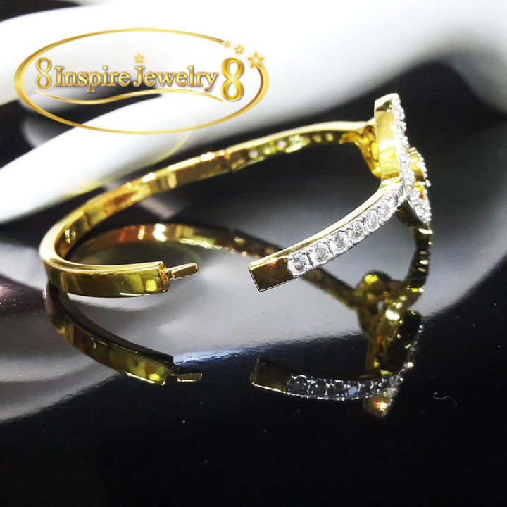 inspire-jewelry-กำไลฝังเพชรสวิส-งานจิวเวลลี่-แบบร้านเพชร-white-gold-plated-diamond-cloning