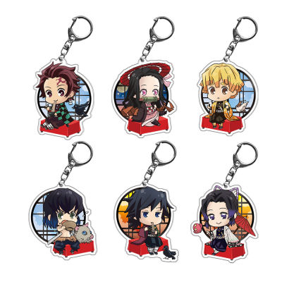 พวงกุญแจ ดาบพิฆาตอสูร Demon Slayer Kimetsu no Yaiba keychain ทันจิโร่ อิโนะซึเกะ เนสึโกะ เซ็นนิตสึ กิยู โคโจ ชิโนบุ ของสะสม ของเล่น ของเล่นถูกๆ