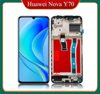 ต้นฉบับ6.75 สำหรับ Huawei Nova Y70จอแสดงผล LCD แบบสัมผัสหน้าจอประกอบกับกรอบสำหรับ Y70 Huawei Nova และ MGA-LX9จอแสดงผล LCD