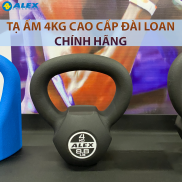 Tạ Ấm Kettlebell 4Kg ALEX Cao Cấp, Gang Nguyên Khối Sơn Tĩnh Điện
