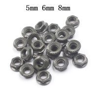 15 Pcs 5mm 6mm 8mm Hole Hexagon Flange Nuts Bolts Fixeding M5 M6 M8 Retainer Slip Locking Lock Nut Bolt Nails  Screws Fasteners