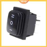 Aleaty? 12V สีดำกันน้ำ6Pin DPDT self locking สี่เหลี่ยมผืนผ้า ROCKER SWITCH