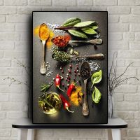 Spices Canvas Painting Posters and Prints Food Wall Picture Cuadros Decoration Room