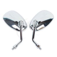 Left Right Chrome Mirrors For Honda Magna Rebel Shadow VT750 VT1100 400 Kawasaki VN 2000 Vulcan VN1600 VN1500 VN900 VN800 VN400