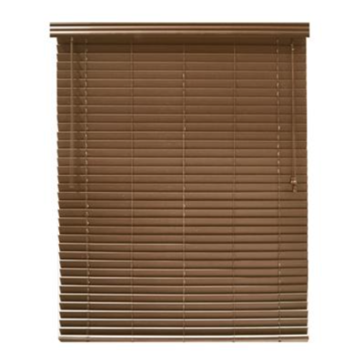 Blinds PVC wooden used to decorate homes, buildings, offices, restaurants for sun protection -  light brown