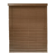 Blinds PVC wooden used to decorate homes, buildings, offices, restaurants for sun protection -  light brown
