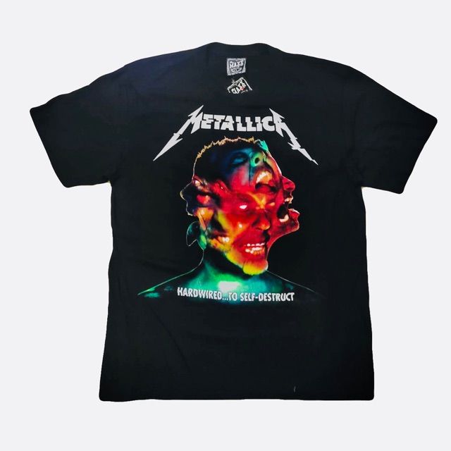 เสื้อแขนสั้น-เสื้อยืดวง-metallica-เสื้อยืดคอกลมt-shirt