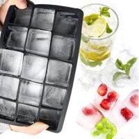 15 Grid Silicone Ice Cube Mold Big Square Ice Cube Tray Mold Ice Cube Maker Non-toxic Durable Bar Pub Wine Ice Blocks Maker Ice Maker Ice Cream Moulds