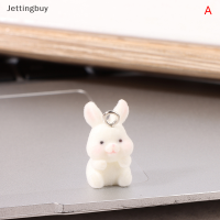 Jettingbuy พวงกุญแจแบบทำมือรูปกระต่าย,ลดกระหน่ำ1ชิ้นการ์ตูนกำไลข้อมือสร้อยคอต่างหูจี้กระต่ายพวงกุญแจเครื่องประดับทำเครื่องเพชร