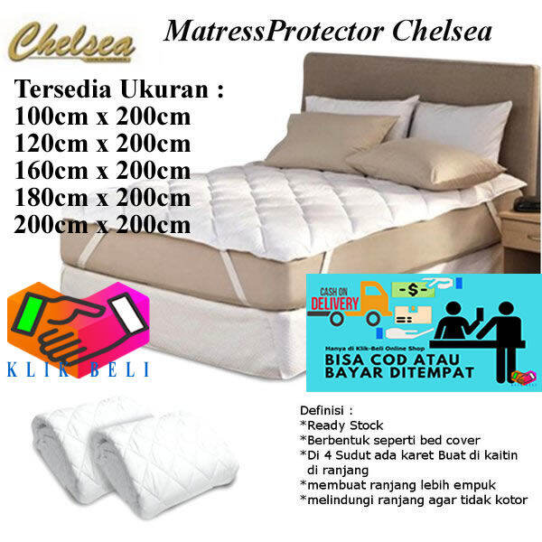 Klik-Beli Mattress Protector Chelsea Matras Bed Single Double Queen ...