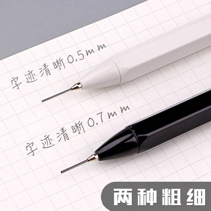 1pcs-simple-hexagon-mechanical-pencil-0-7-0-5mm-hb-automatic-pencil-stationery-auto-pencils-for-school-office-supplies