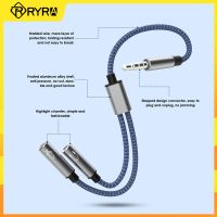 RYRA Y-shape Headset Splitter 3.5mm Jack Audio Male To 2 Female Separate Audio Mic Plug Headphone Convertor For Earphone PC Headphones Accessories