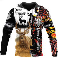 【Ready stock】2023 New StyleTessffel Deer Hunting Camo 3D All Over Printed New Mens Sweatshirt Harajuku Zipper Hoodie Casual Unisex Jacket Pullover S-24{trading up}