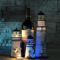 ▩┇ Novelty Mediterranean Style LED Night Light Lighthouse Candlestick Home Decorations Christmas Lights Birthday Gifts lamp