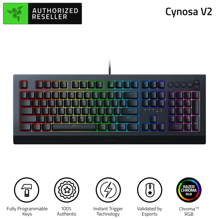 RAZER Cynosa V2 Chroma RGB Individually Backlit Gaming Keys Gaming