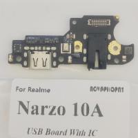 Novaphopat ดั้งเดิมสำหรับ Realme Narzo 10 20 30 10A Pro 4G 5G ไมโครโฟนช่องเสียบชาร์จแท่นชาร์ท USB บอร์ดสายเคเบิลงอได้