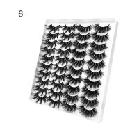 AWEI1 20คู่/เซ็ต3D ผลปลอมการยืดขนตาขนตาเส้นใยขนตาปลอมธรรมชาติ Dramatic ยาว Wispy Lash สำหรับความงาม